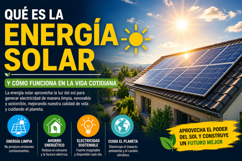 Qué es la Energía Solar y Cómo Funciona en la Vida Cotidiana