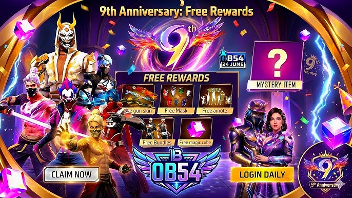 Free Fire India and the New 9th Anniversary Event: Rewards, Missions and Gameplay Features