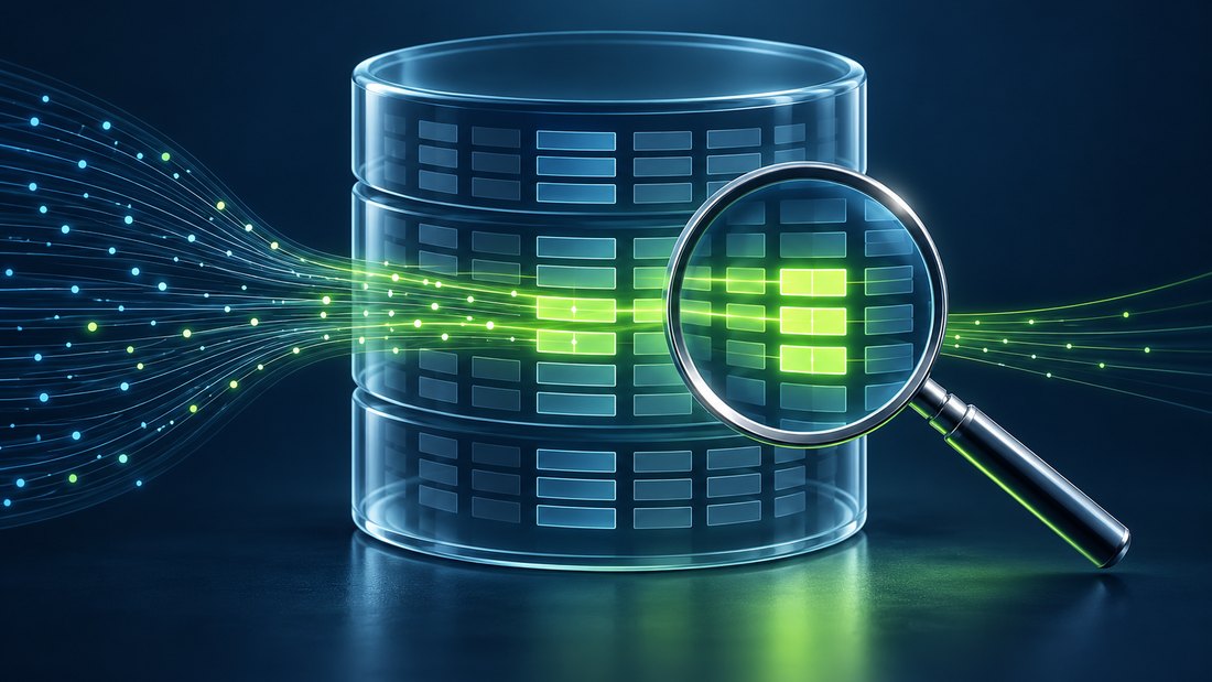 A database query path being examined to remove unnecessary work
